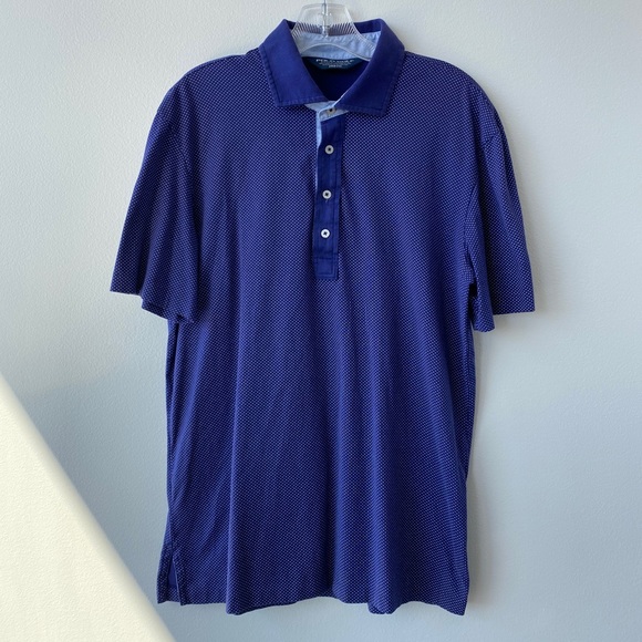 Men’s poke-a-dot polo - Picture 1 of 2